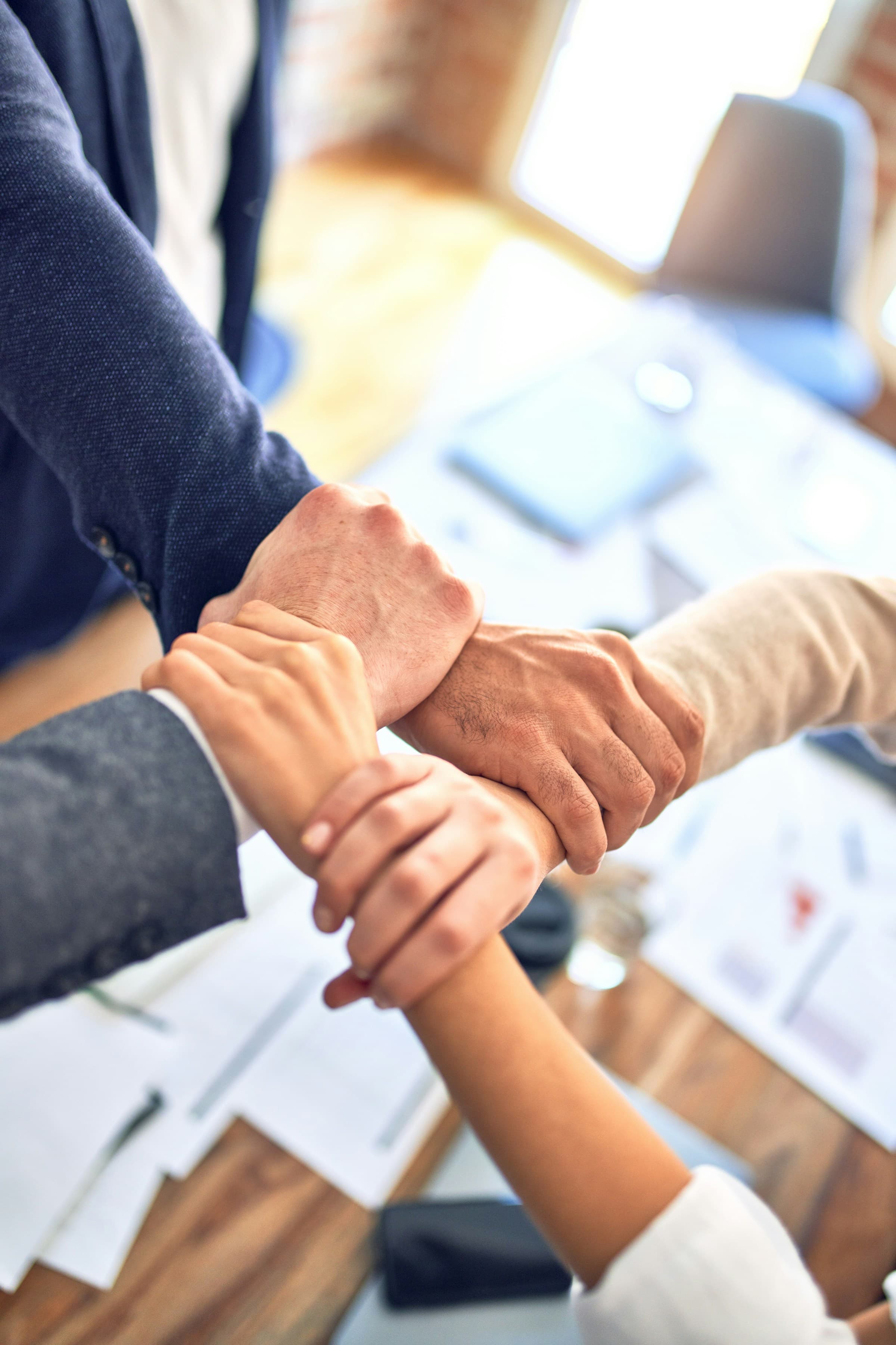 Altairius Solutions consultants collaborating on a business strategy